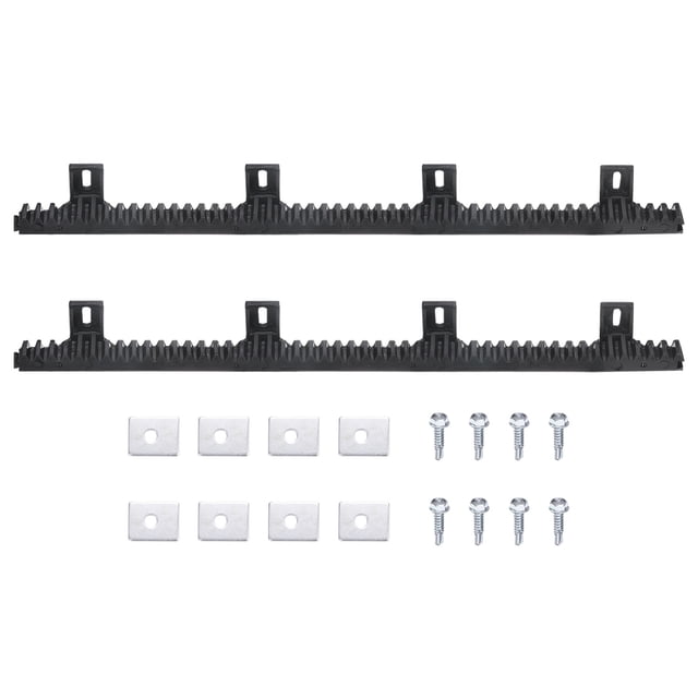 Uxcell Nylon Gear Rack, 2 Pack Total 6.6 ft Heavy Duty Reinforced Racks with Mounting Hardware Straight Gear