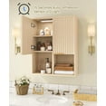 thumbnail image 5 of NEW Decorative Wall Cabinet with Motion Sensor LED and Adjustable Shelf for Bathroom ,Kitchen,Study (Oak Natural), 5 of 8