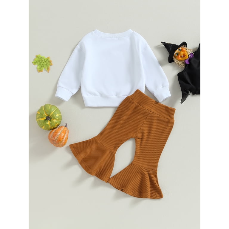 Buy Halloween Pumpkin Print Sweatshirt & Flared Leggings 1-2 Years
