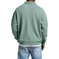 thumbnail image 2 of Men's Waffle Knit Polo Shirts Long Sleeve Button Down Collar Tops Men's Shirt (GN1 S), 2 of 4