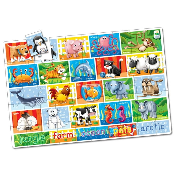 The Learning Journey Jumbo Floor Puzzle, Animals