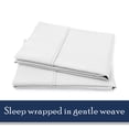 thumbnail image 6 of Color Sense 100% Cotton Percale Pillowcases – Breathable, Lightweight, Hotel-Quality - Cool & Crisp, White, Standard, 6 of 14