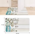 thumbnail image 6 of Retro Door Mat, 17 X 30 Inch Ink Flower Welcome Doormat Decorative Home Floor Mat, Non Slip Rubber Back and Strong Water Absorption for Outdoor Indoor Entrance Decor, 6 of 6