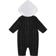 thumbnail image 2 of Disney Nightmare Before Christmas Jack Skellington Little Boys Zip Up Costume Coverall Newborn to Little Kid, 2 of 5