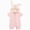 Pink, variant on Baby Onesies Boy Infant Toddler Boys Girls Solid Zipper Hooded Rabbit Bunny Casual Romper Jumpsuit Playsuit Sunsuit Clothes