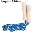 thumbnail image 2 of Jump Rope for Kids - Wooden Handle - Adjustable Cotton Braided Fitness Skipping Rope, 2 of 5