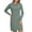 Green, variant on QHFBli Women Hooded Sweater Dress Trendy Texture Knit Casual Pullover Hoodies Loose Fit Long Sleeve Elegant Sweatshirt Fall Dress