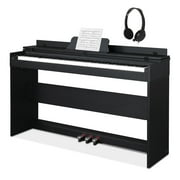 Glarry 88-Key Weighted Action Flip Type Keyboards Professional Digital Piano for Beginner, Black