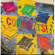 CONGRATS TABLE CENTERPIECE Graduation Party Decorations Grad Hat Cap Blue Yellow