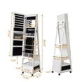 thumbnail image 3 of Bingirl Swivel Jewelry Armoire with Full Length Mirror, 3 of 6