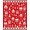 Red, Pattern 5, variant on ODIKA 4'x6' Machine Washable Non-Slip Area Rug, Cardinal Pine Branch Motif Floor Covering Pair Yuletide Theme High Traffic Rug, Red, 629910