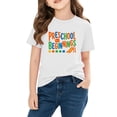 thumbnail image 3 of Afuyipoi Boys Girls Back to School T-Shirt 100%Cotton Graphic Short Sleeve Casual Shirt Top White Size 5T, 3 of 6