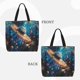 thumbnail image 2 of Balery Colorful Planet Universe Bolsa de Mano para Mujeres con Cremallera, Bolsa de Gimnasio con Compartimentos, Bolsa para Laptop, Bolsa para Trabajo, 2 of 7