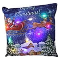 thumbnail image 2 of 4 Uds Funda de Almohada de Navidad Funda de Almohada Funda de Luz LED Hogar Sala de Estar Soledad Funda de almohada, 2 of 10