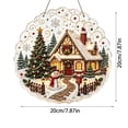 thumbnail image 2 of StlyGar Christmas Pearl Painting Suncatcher DIY Kit,acrylic hanging craft with pearl and rhinestone details, holly, presents and metal chain A Snowman, 2 of 8