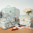 thumbnail image 6 of Gynky Makeup Bag- Large Capacity Cute Floral Travel Toiletry Bag,Cotton Cosmetic Bag Set for Women Girls Gifts Birthday, 6 of 7