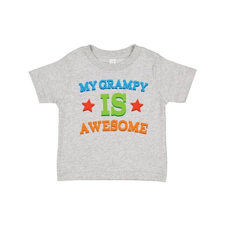 

Inktastic My Grampy is Awesome Gift Toddler Boy or Toddler Girl T-Shirt
