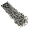 thumbnail image 4 of SEGO Clip in Hair Extensions Full Head Thick Long Straight/Curly Wave Hair 8 pieces 18 clips, 4 of 8