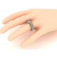 thumbnail image 3 of Natural 4.80Ct Princess Cut Diamond Gallery Women's Anniversary Wedding Eternity Band Ring Solid 18k Rose Gold I SI2, 3 of 3