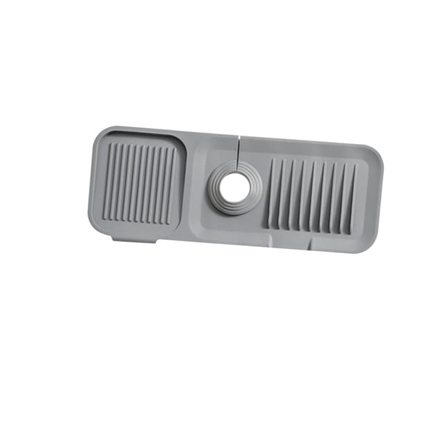 Almohadillas absorbentes para domésticos, suministros de almacenamiento para almohadillas de drenaje, utensilios de cocina, alfombrilla para , Gris oscuro, 37cmx14cm BLESIY Almohadillas para grifos