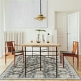 thumbnail image 6 of ReaLife Machine Washable Rug - Stain Resistant, Non-Shed - Eco-Friendly, Padded, Family & Pet Friendly - Made from Premium Recycled Fibers - Bryn Vintage Distressed- Gray Beige Ivory - 3' x 5', 6 of 6
