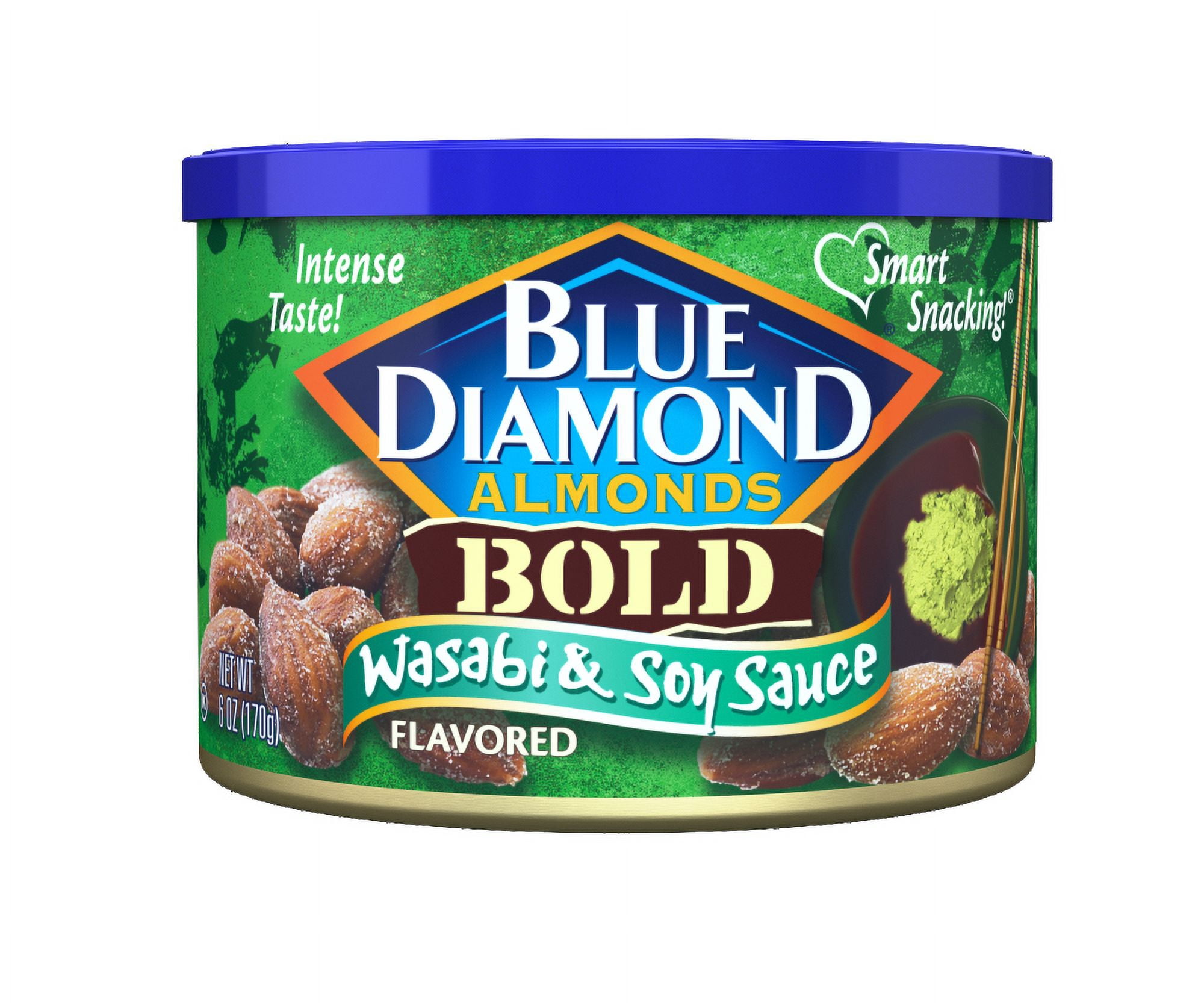 Blue Diamond Bold Wasabi & Soy Sauce Almonds 6 oz - 5 Pack