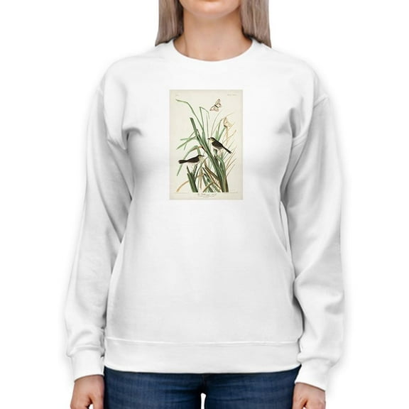 Mac Gillivray's Finch Sweatshirt Women -John James Audubon Designs, Female XX-Large