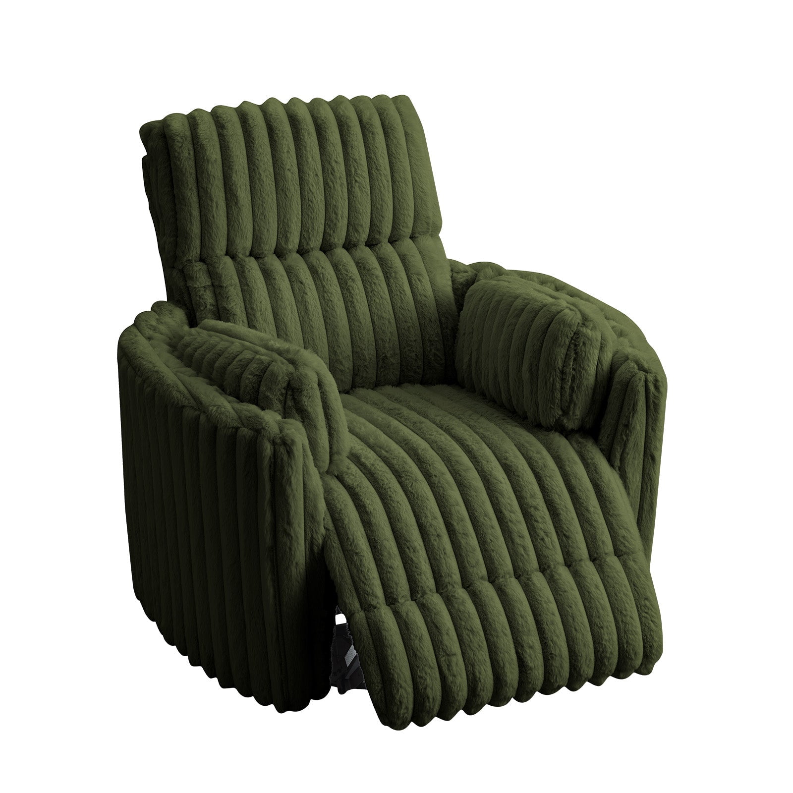 Merluxy Power Recliner Nursery Chair for Adults, Electric Swivel Rocking Glider with USB & Type-C for Living Room, Bedroom, Green