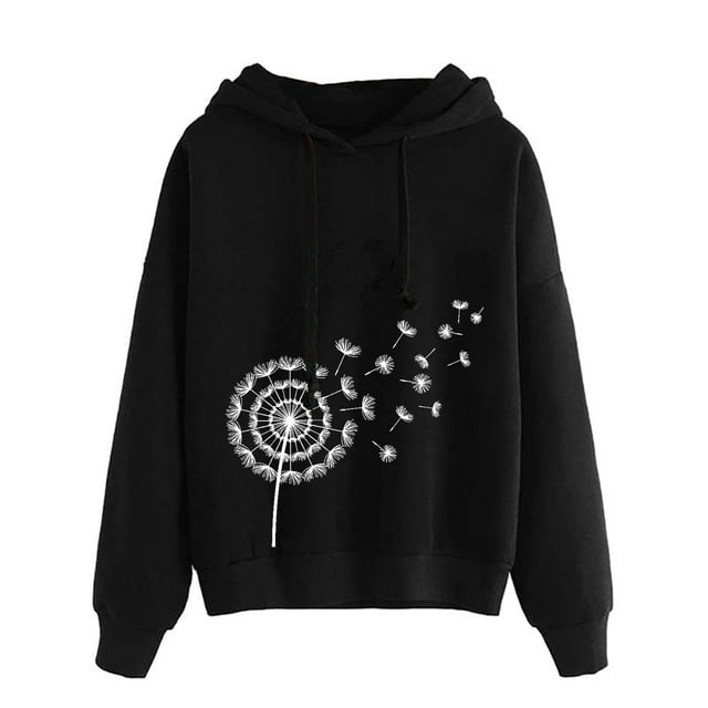 ICHUANYI Liquidación Sudadera con capucha de manga larga casual para mujer Tops con cordón ligero con capucha suelta Tops ICHUANYI WER202308256864