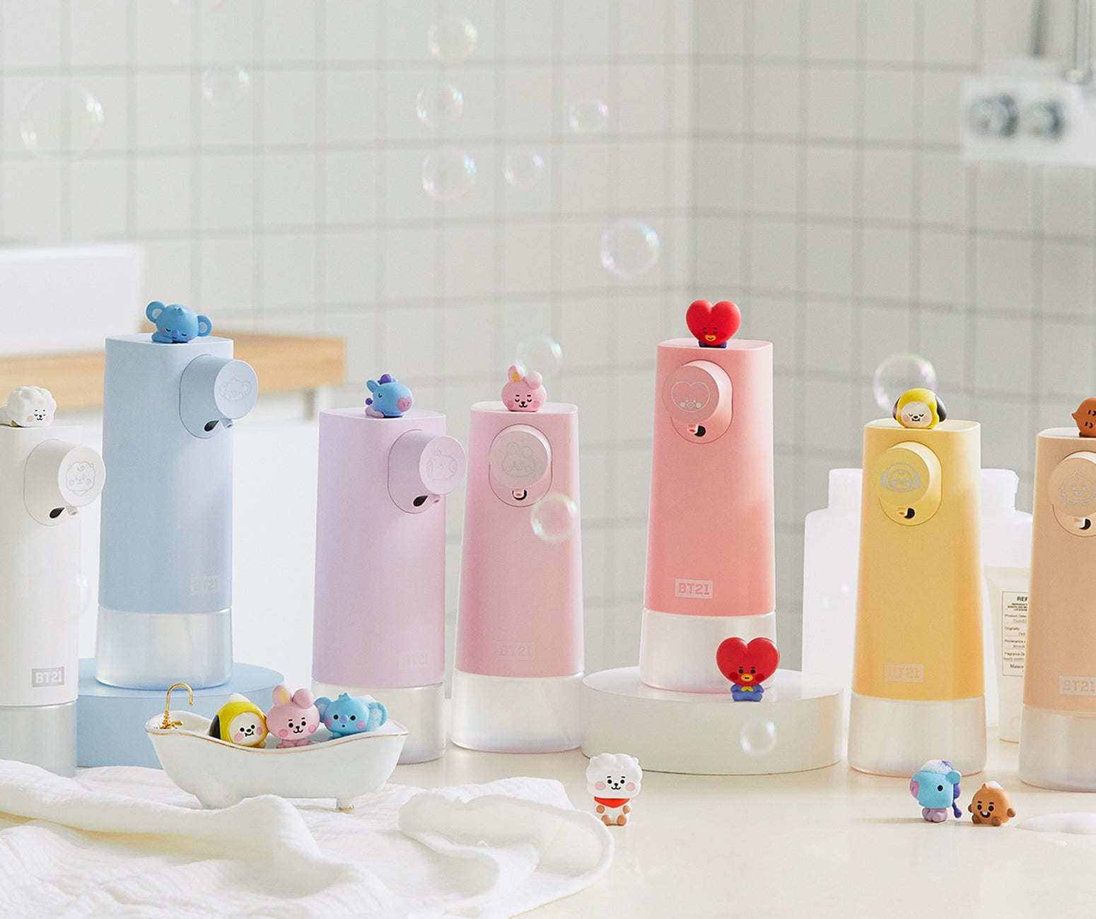 BT21 Baby Auto Soap Dispenser + Refill Soap by BTS (Mang)