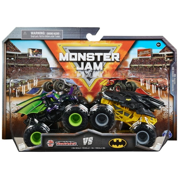 Monster Jam 1:64 Bakugan Dragonoid Vs. Batman Monster Trucks