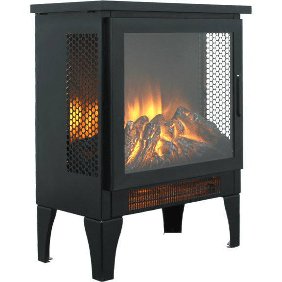 17 inch Freestanding Electric Fireplace Stove heater with 3D Flame effect