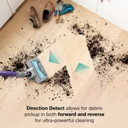 Shark PowerDetect Cordless Stick Vacuum, Carpet and Hardfloors, DuoClean Detect Technology, Reverse Cleaning, MultiFLEX Wand, 70-Min Run Time, IP1251 Purple
