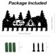 thumbnail image 3 of Ganchos de pared con diseño de árbol forestal, decorativos, con temática de camping, de hierro, para colgar en la pared, con 10 ganchos., 3 of 6
