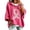 14# Hot Pink, variant on Breast Cancer Sweatshirts Comfort Fall Oversized Hoodies For Women 3/4 Sleeve Pink Ribbon Sweatshirt Comfort Cute Pullover Hoodie Loose Fitting October Crewneck Sweaters