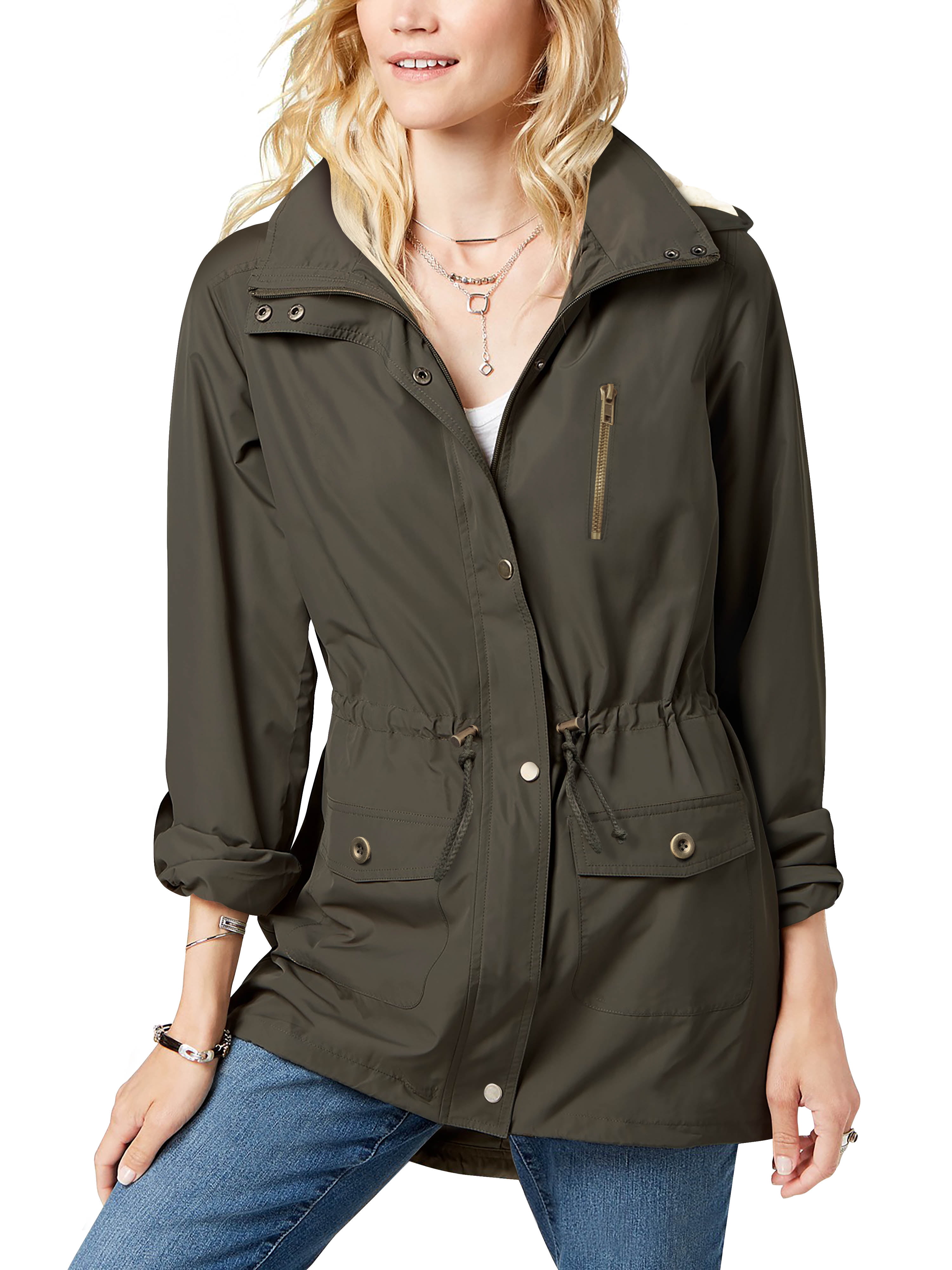 RUSSELL WATERPROOF JACKET RAIN COAT WARM LINED HOOD WARMER POCKETS LADIES XS-2XL