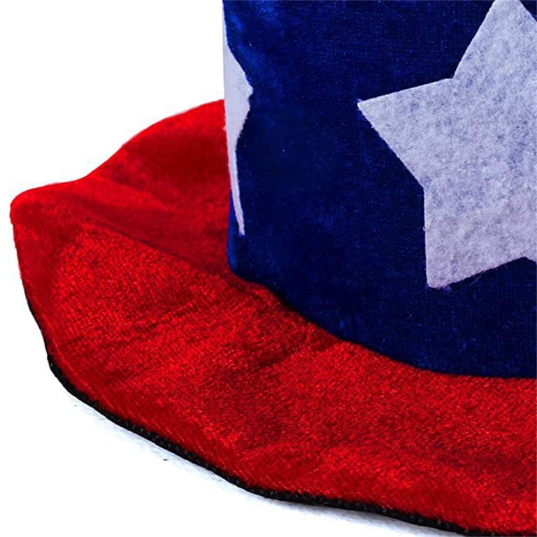 Patriotic Hats 10-Pack 4th Of July Top Hats - American Flag Patriotic ...