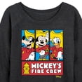 thumbnail image 3 of Disney - Firefighter Mickey & Friends - To The Rescue - Women's Lightweight French Terry Long Sleeve Shirt, 3 of 5