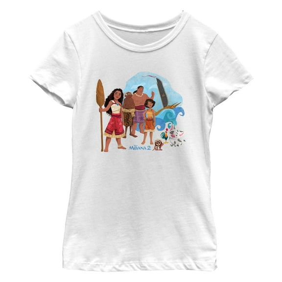 Girl's Moana 2 Wayfinder Crew  Graphic T-Shirt