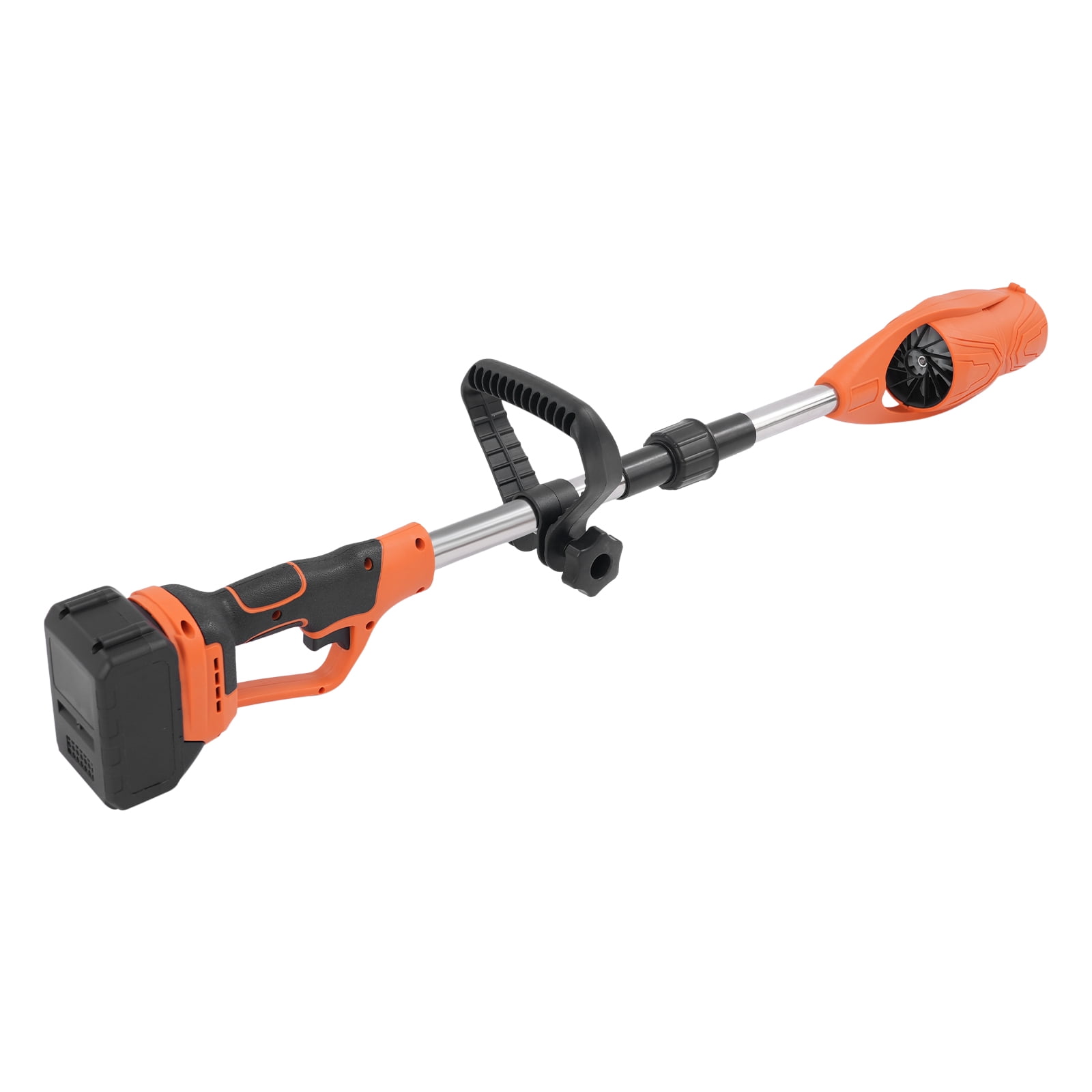 Cordless Lithium Battery Powered Leaf Blower, Electric Leaf Blower for Lawn Care 400W (Orange+Black)