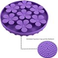 thumbnail image 5 of Anti Glutton Chien Mangeoire Lente pour Animaux de Compagnie Chat / Chien Silicone Souple Caoutchouc Forme de Fleur Mignonne, 5 of 5