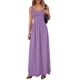 thumbnail image 1 of Vestido largo PRETTYGARDEN para mujer, cuello redondo, sin mangas, morado, 1 of 9
