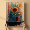 thumbnail image 3 of Sunflower Flower Canvas Wall Art 8x12 inches - Antique Sunflower Flower Floral Canvas Print Botanical Wall Decor for Neutral Interior, 3 of 5