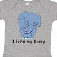 thumbnail image 4 of Inktastic I Love My Daddy Elephant Blue Boys Baby Bodysuit, 4 of 5