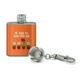 thumbnail image 2 of Be True To Who You Are Flowers Plants Stainless Steel 1oz Mini Flask Key Chain, 2 of 3