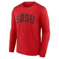 thumbnail image 2 of Men's Cardinal San Diego State Aztecs Arch Long Sleeve T-Shirt, 2 of 3