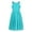 Turquoise, variant on Flower Girls Rhinestone Formal Evening Gown Pleated Chiffon Bridesmaid Wedding Birthday Dress Turquoise 14