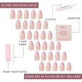 thumbnail image 4 of Glamnetic Press-On Nails – Pink Macaron | Pink French Tip Short Nails, " Salon Quality" , 30 Count, 4 of 6