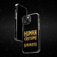 thumbnail image 6 of DistinctInk Clear Hybrid Case for Apple iPhone 15 Pro Max (6.7" Screen) - My Human Costume, Really a Giraffe - Wireless Charging Compatible, 6 of 9