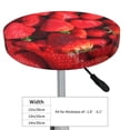 thumbnail image 2 of Goofa Strawberry Red Printed Stool Covers Round, Waterproof Round Bar Stool Covers Anti-Slip Round Bar Stool Seat Cover with Elastic Bands Durable -12 inch, 2 of 7
